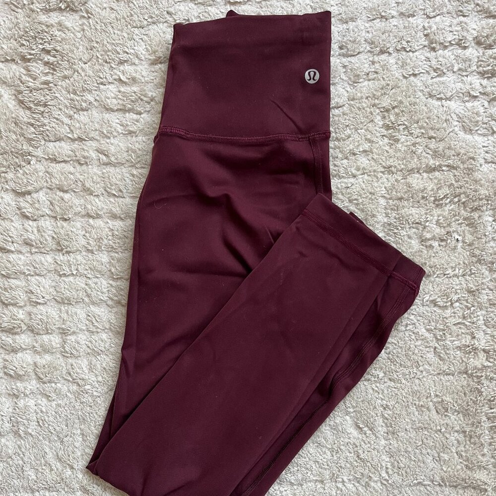 Lululemon Wunder Train High-Rise Tight Wine Size 4